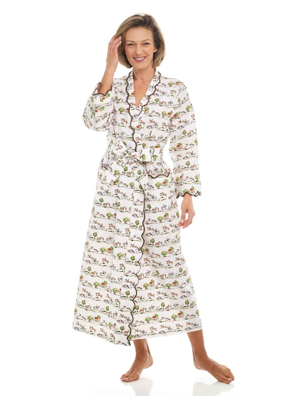Heidi Carey DAY IN THE COUNTRY CLASSIC ROBE Size Small - Picture 2 of 13